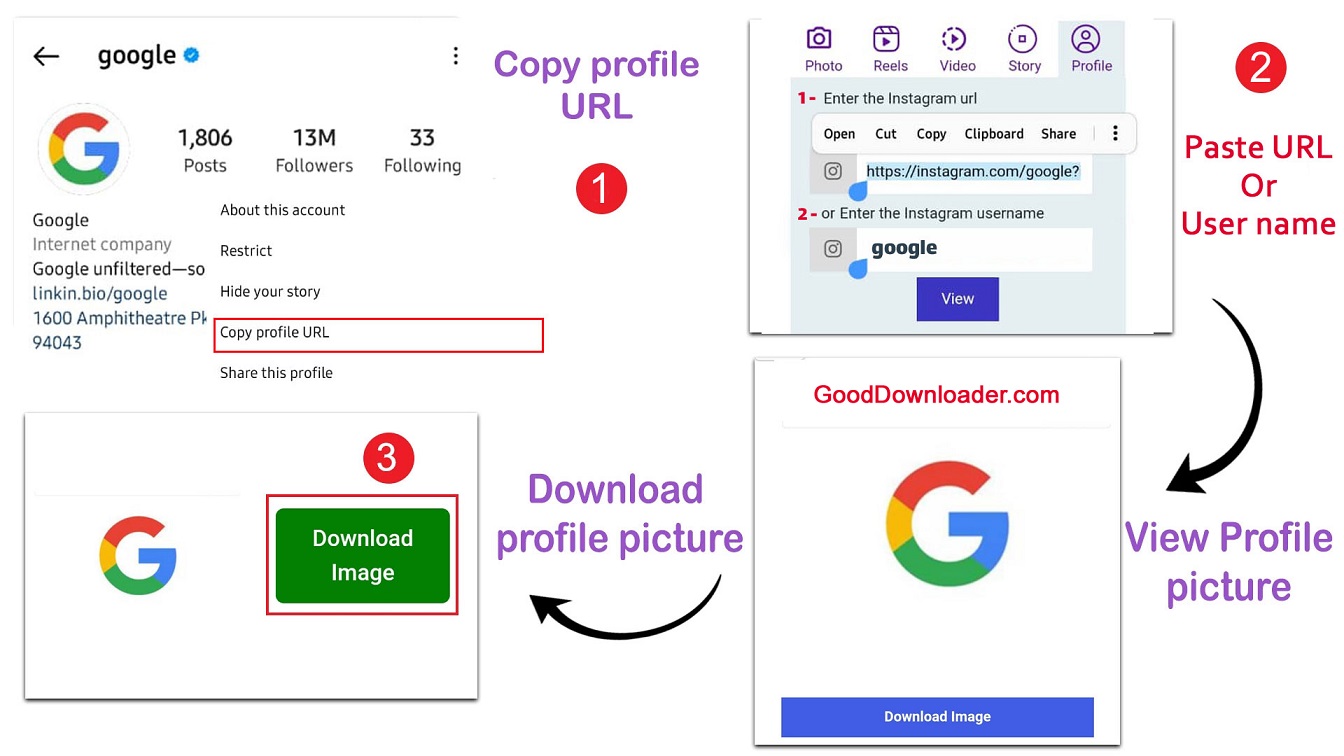 instagram profile picture viewer url